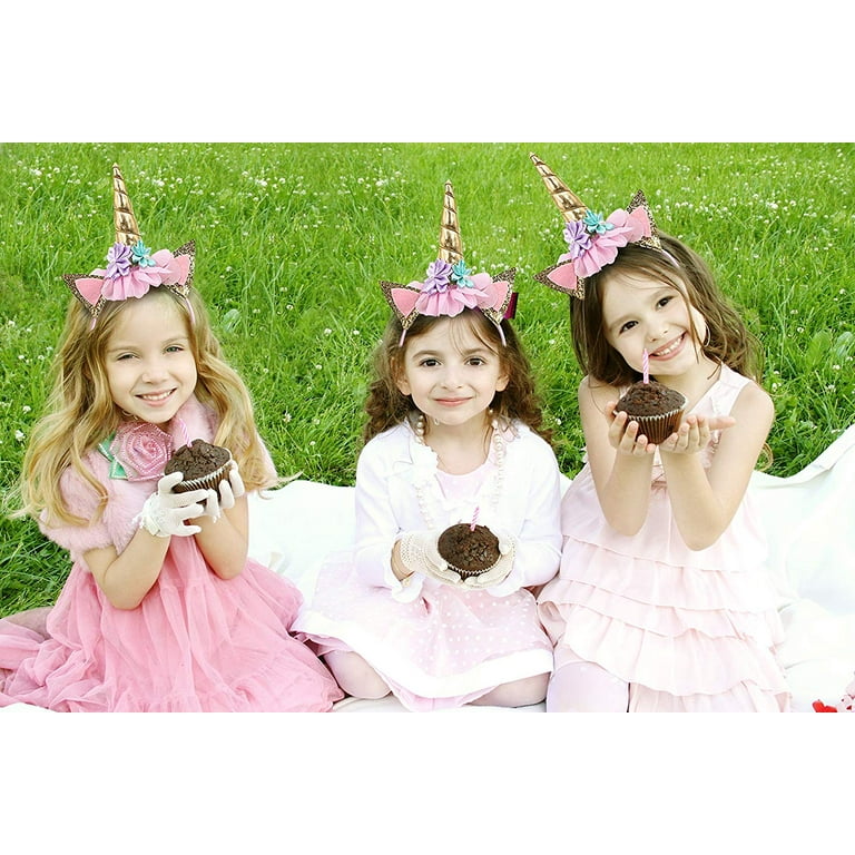 18 Pcs Unicorn Headbands Unicorn Theme Birthday Party Favor Supplies Cosplay for Girls Children Gift Christmas Halloween Party Decorations Costume 18 Pcs Unicorn Headbands Unicorn Theme Birthday Party Favor Supplies Cosplay for Girls Children Gift Christmas Halloween Party Decorations Costume